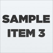 SAMPLE ITEM 3